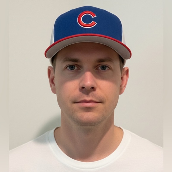 59FIFTY Chicago Cubs Two Tone White Blue C Patch Wool Baseball Hat Cap 7 3/8 NEW - Picture 1 of 13